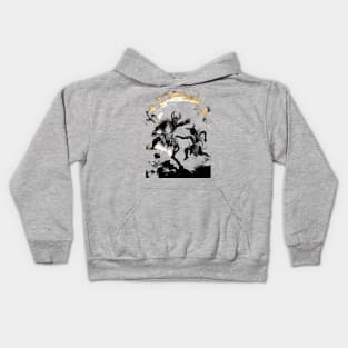 Shaman Dances with the Demon Dance of Fire and Power Kids Hoodie